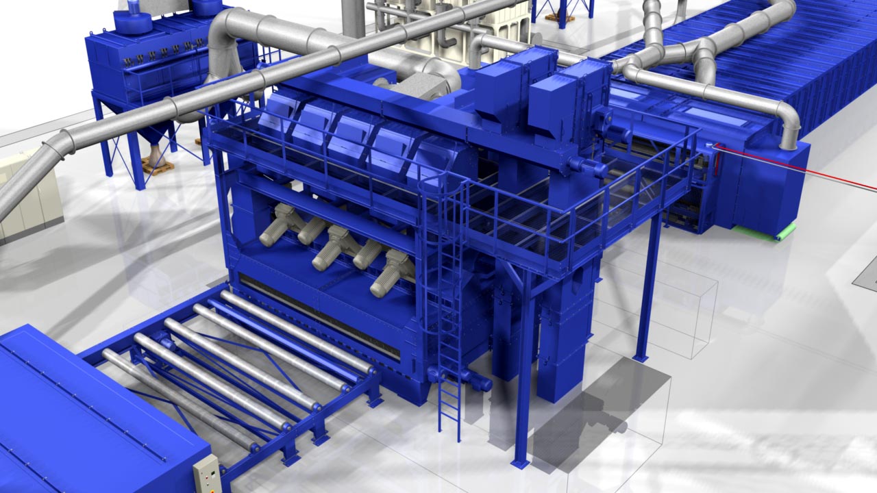 钢板预处理生产线